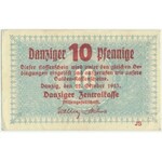 Danzig, 10 Pfennige 1923 October - watermark KOGA - RARE