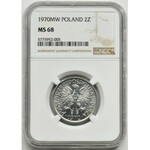 2 złote 1970 Jagody - NGC MS68 - PIĘKNE