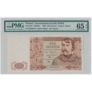 100 złotych 1939 - K - PMG 65 EPQ