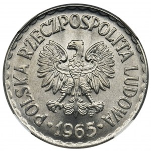 1 złoty 1965 - NGC MS66