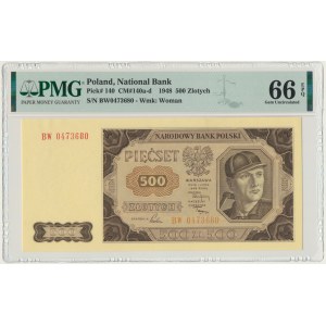 500 złotych 1948 - BW - PMG 66 EPQ