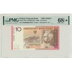 10 złotych 2008 WZÓR Nr. 0632 - 90. Rocznica Odzyskania Niepodległości - PMG 68 EPQ ★