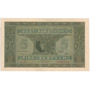 5 złotych 1926 - B - PIĘKNY