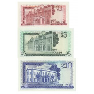 Gibraltar, set of 1 - 10 pounds 1986-88 (3 pcs.)