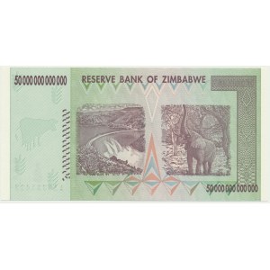 Zimbabwe, 50 trillion dollars 2008 - AA -