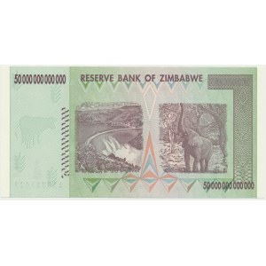 Zimbabwe, 50 bilionów dolarów 2008 - AA -