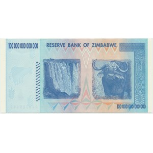 Zimbabwe, 100 trillion dollars 2008 - AA -