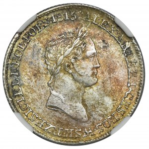 Królestwo Polskie, 1 złoty polski Warszawa 1830 FH - NGC MS62