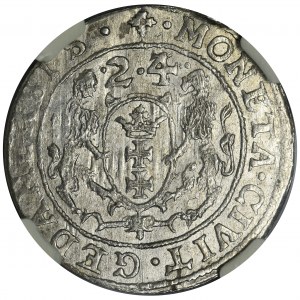 Sigismund III Vasa, 1/4 Thaler 1624/3 - NGC MS63 - PR•