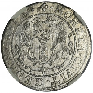 Zygmunt III Waza, Ort Gdańsk 1624/3 - NGC MS63 - PR•