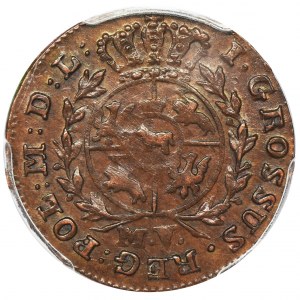 Poniatowski, Grosz Warschau 1792 MV - PCGS MS63 BN