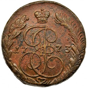 Russia, Catherine II, 5 Kopecks Jekaterinburg 1773 EM