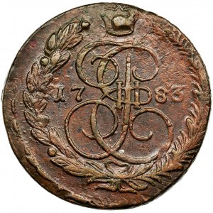 Russia, Catherine II, 5 Kopecks Jekaterinburg 1772 EM