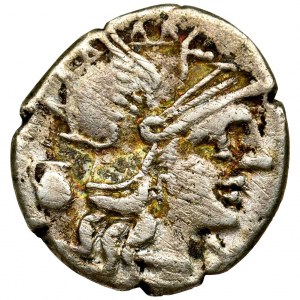 Roman Republic, Sextus Pompeius Faustulus, Denarius