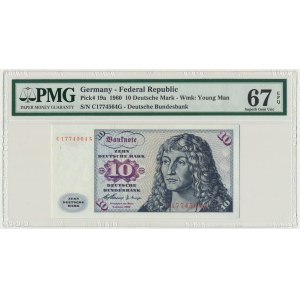 Germany, 10 mark 1960 - C - PMG 67 EPQ