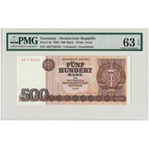 Germany (DDR), 500 mark 1985 - PMG 63 EPQ