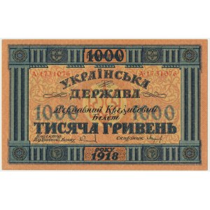 Ukraine, 1.000 hryvni 1918 - A -