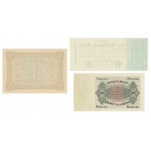 Germany, set of 1 - 5 million mark 1923 (3pcs.)