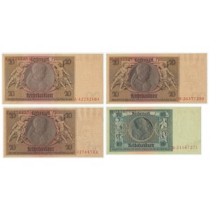 Germany, lot 10-20 mark 1929 (4pcs.)