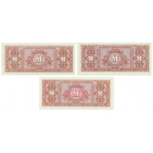 Germany, allied occupation money, set of 50 and 100 mark 1944 (3 pcs.)