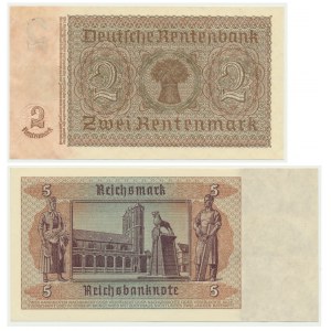 Germany, Soviet Occupation, 2 and 5 mark (1948) (2 pcs.)