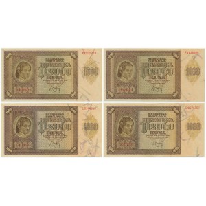 Croatia, lot 1.000 Kuna 1941 (4pcs.)