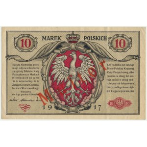 10 marek 1916 Generał - Biletów - WZÓR - RZADKOŚĆ