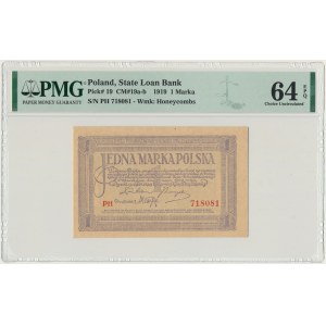 1 marka 1919 - PH - PMG 64 EPQ