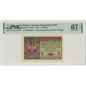 1/2 marki 1916 Generał - PMG 67 EPQ