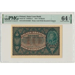 10 marek 1919 - II Serja CM - PMG 64 EPQ