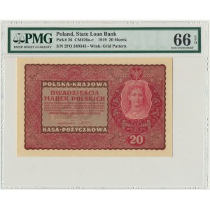 20 marek 1919 - II Serja FO - PMG 66 EPQ