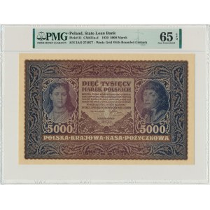 5.000 marek 1920 - II Serja AO - PMG 65 EPQ