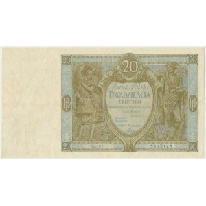 20 złotych 1929 - Ser.DT - RZADKOŚĆ