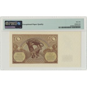 10 złotych 1940 - N - PMG 66 EPQ - London Counterfeit