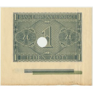 1 złoty 1941 z paserami drukarskimi - RZADKOŚĆ