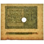 1 złoty 1941 z paserami drukarskimi - RZADKOŚĆ