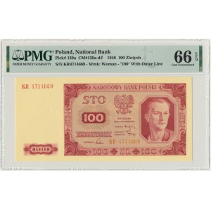 100 złotych 1948 - KR - PMG 66 EPQ