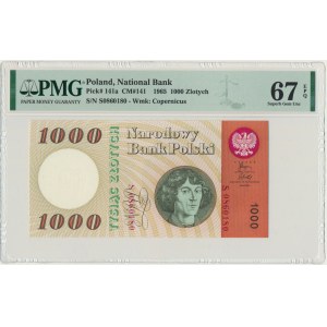 1.000 złotych 1965 - S - PMG 67 EPQ