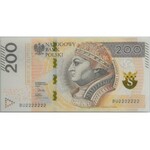 200 złotych 2015 - BU 2222222 - SOLID -