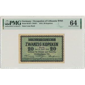 Posen, 20 kopeken 1916 - PMG 64