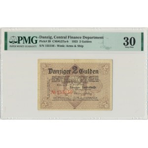 Danzig, 2 guldens 1923 October - PMG 30 - RARE