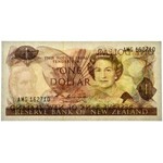 Nowa Zelandia, 1 dolar (1985-89) - PMG 64 EPQ - podpis Russel