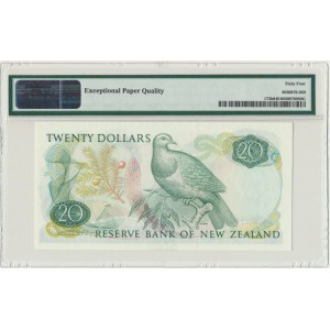 Nowa Zelandia, 20 dolarów (1985-89) - PMG 64 EPQ - podpis Russel