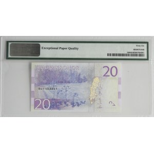 Szwecja, 20 koron (2015) - PMG 66 EPQ