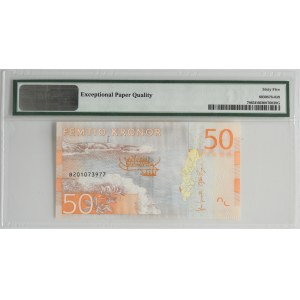 Szwecja, 50 koron (2015) - PMG 65 EPQ