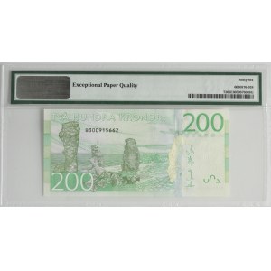 Szwecja, 200 koron (2015) - PMG 66 EPQ
