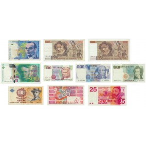 Zestaw, mix banknotów zagranicznych (10 szt.)