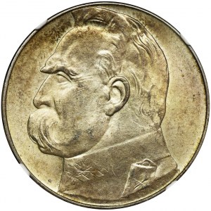 Pilsudski, 10 zloty 1938 - NGC MS63