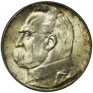 Piłsudski, 10 złotych 1936 - PCGS MS64