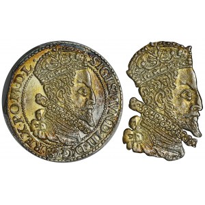 Sigismund III Vasa, 6 Groschen Merienburg 1599 - PCGS MS62 - big head